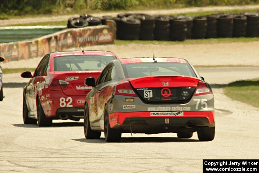 Dan Rogers / Seth Thomas BMW 328i and Kyle Gimple / Ryan Eversley Honda Civic