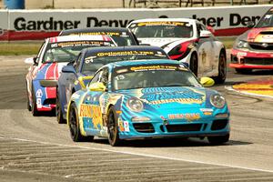 Nick Longhi / Matt Plumb Porsche 997 leads the field.