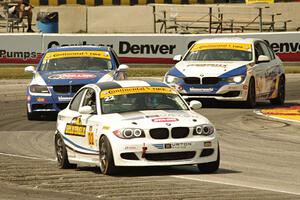 Terry Borcheller / Mike LaMarra BMW 128i, Greg Liefooghe / Tyler Cooke BMW 328i and James Clay / Jason Briedis BMW 328is