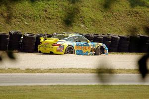 Matt Plumb / Nick Longhi Porsche 997 at the carousel after breaking the suspension.