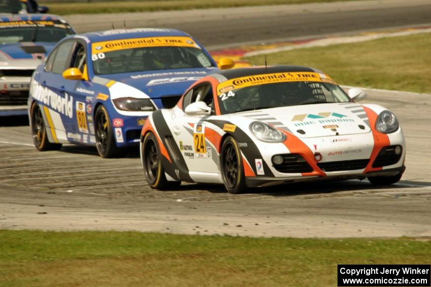 Cory Friedman / Mac McGehee Porsche Cayman and Eric Zimmermann / Tyler Cooke BMW 328i