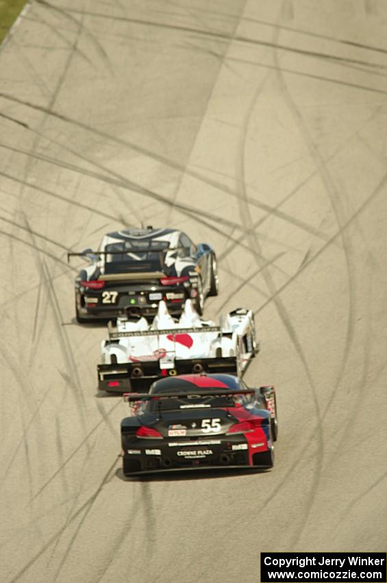Patrick Dempsey / Andrew Davis Porsche 911 GT America, Frankie Montecalvo / Gunnar Jeannette Oreca FLM09