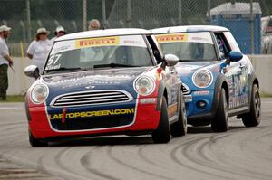 Andrei Kisel's and Tyler Palmer's MINI Coopers