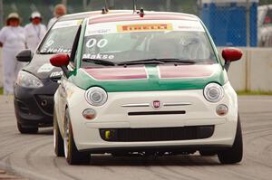 Brian Makse's Fiat 500 and Chris Holter's Mazda 2