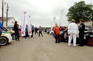 Cars on display at Sunday's grid walk