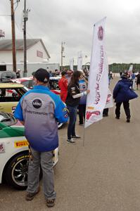 Cars on display at Sunday's grid walk