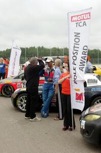 Cars on display at Sunday's grid walk