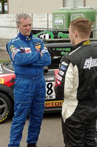 Glenn Nixon and Nate Stacy before the race