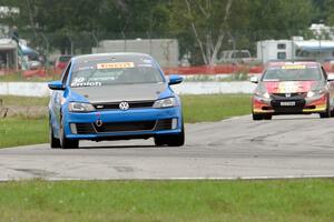 Fred Emich's VW Jetta GLI and Karl Thomson's Honda Civic Si