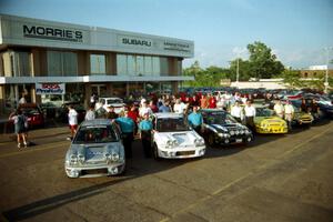 Rally Subarus on display at Morrie's Subaru