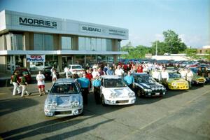 Rally Subarus on display at Morrie's Subaru