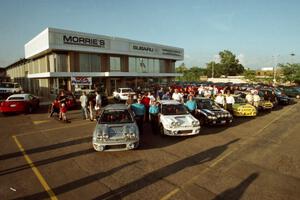 Rally Subarus on display at Morrie's Subaru