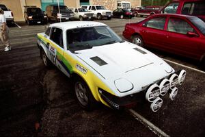 John Shirley / James Hurley Triumph TR-7 V8 prior to he start of the rally.