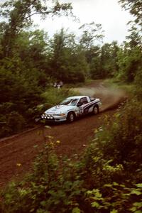 Doug Shepherd / Pete Gladysz Mitsubishi Eclipse at speed on SS1, Waptus.