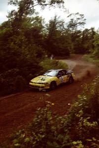 Steve Gingras / Bill Westrick Eagle Talon at speed on SS1, Waptus.