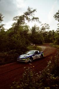 Celsus Donnelly / Mark McAllister Eagle Talon at speed on SS1, Waptus.