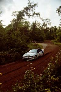 Chris Czyzio / Eric Carlson Mitsubishi Eclipse GSX at speed on SS1, Waptus.