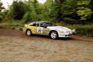 Paul Dubinsky / Yvon Dubinsky Eagle Talon at speed on SS1, Waptus.