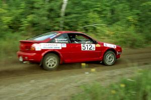 Jouni Pohjolainen / John Matikainen Nissan NX2000 at speed on SS1, Waptus.