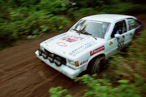 Jerry Brownell / Jim Windsor Chevy Citation at speed on SS1, Waptus.