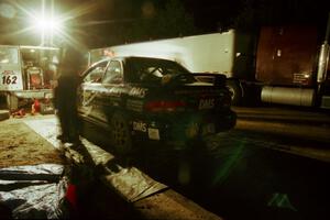 Pat Richard / Nathalie Richard Subaru Impreza 2.5RS at Friday night service in Osage.