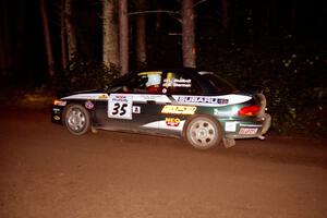 Lee Shadbolt / Bob Sherman Subaru Impreza at speed on SS5, Hanna One.