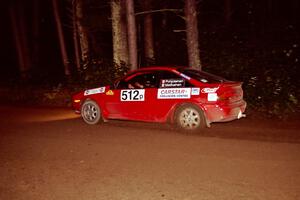 Jouni Pohjolainen / John Matikainen Nissan NX2000 at speed on SS5, Hanna One.