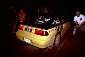 Steve Gingras / Bill Westrick Eagle Talon checks into the finish of SS7, Two Inlets.