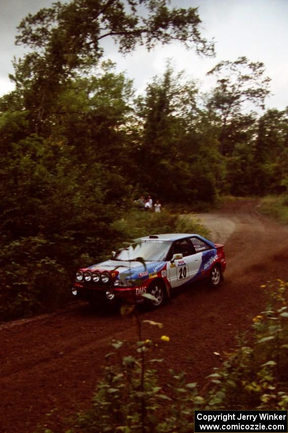 George Plsek / Alex Gelsomino Audi S2 Quattro at speed on SS1, Waptus.