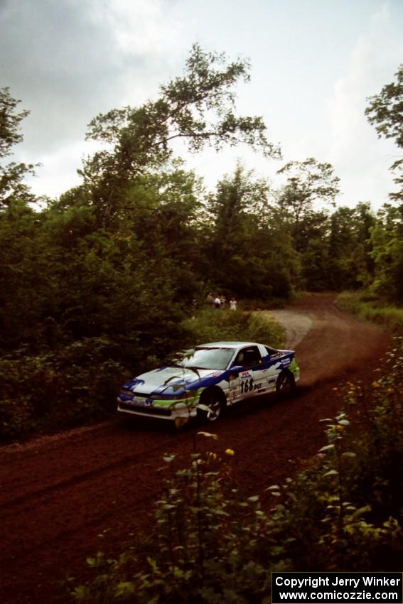 Celsus Donnelly / Mark McAllister Eagle Talon at speed on SS1, Waptus.