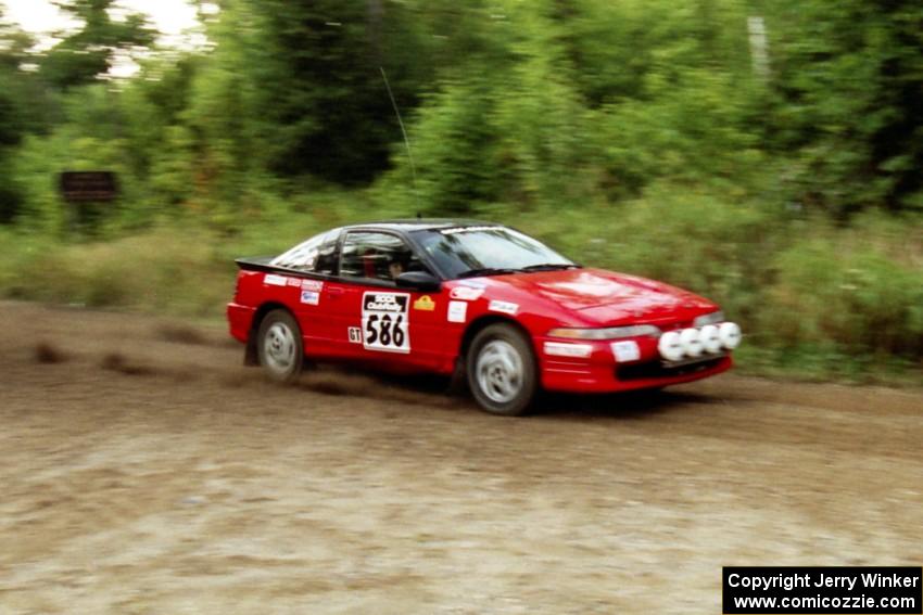 Mark Larson / Kelly Cox Eagle Talon at speed on SS1, Waptus.