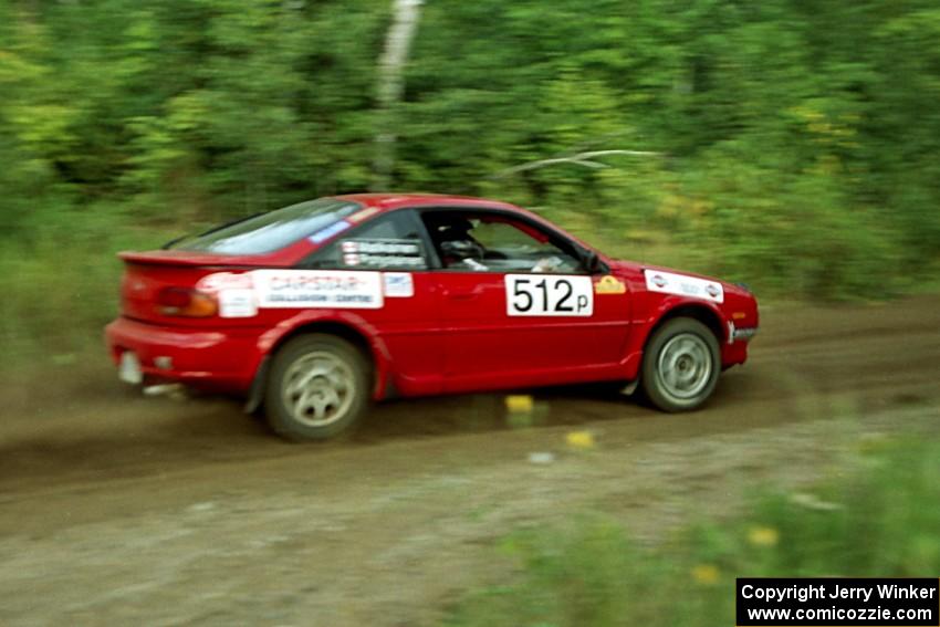 Jouni Pohjolainen / John Matikainen Nissan NX2000 at speed on SS1, Waptus.
