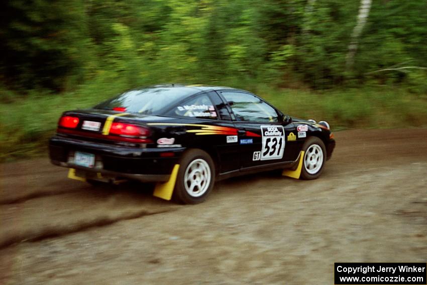 Steve Nielsen / Jeff Secor Plymouth Laser at speed on SS1, Waptus.