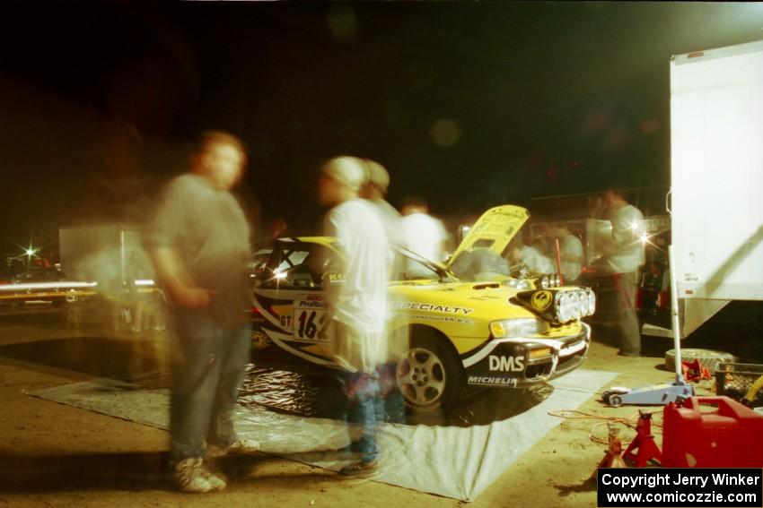 Pat Richard / Nathalie Richard Subaru Impreza 2.5RS at Friday night service in Osage.