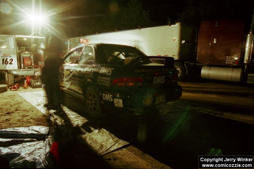 Pat Richard / Nathalie Richard Subaru Impreza 2.5RS at Friday night service in Osage.