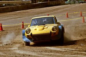 Paul Moorman / Diane Sargent SAAB Sonett II on SS8, Speedway Shennanigans.