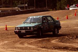 Larry Warrington / John Adams-Graf VW Jetta on SS8, Speedway Shennanigans.