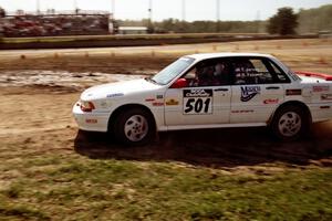 Todd Jarvey / Rich Faber Mitsubishi Galant VR-4 on SS8, Speedway Shennanigans.