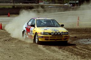 Janusz Jastrzebski / Tomasz Zaremba Subaru Impreza on SS8, Speedway Shennanigans.