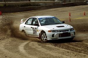 Alec Ellsworth /	Steve Kaczkowski Mitsubishi Lancer Evo IV on SS8, Speedway Shennanigans.