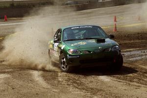 Tad Ohtake / Bob Martin Ford Escort ZX2 on SS8, Speedway Shennanigans.