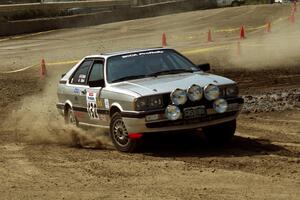 Bob Burtis / Rick Burtis Audi Quattro Coupe on SS8, Speedway Shennanigans.