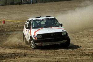 Doug Davenport / Lea Davenport VW GTI on SS8, Speedway Shennanigans.