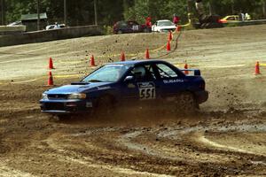 Mark Sarnecki / Rick Kopecky Subaru Impreza 2.5RS on SS8, Speedway Shennanigans.