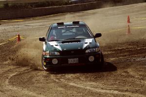 Lee Shadbolt / Bob Sherman Subaru Impreza on SS8, Speedway Shennanigans.