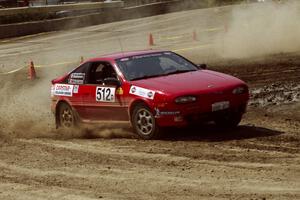 Jouni Pohjolainen / John Matikainen Nissan NX2000 on SS8, Speedway Shennanigans.