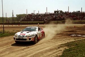 Ralph Kosmides / Ken Cassidy Toyota Supra Turbo on SS8, Speedway Shennanigans.