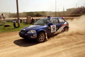 Bryan Hourt / Tom Tighe Honda Civic on SS8, Speedway Shennanigans.