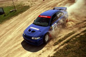 Peter Cunningham / Jim Gill Mitsubishi Lancer Evo VI on SS8, Speedway Shennanigans.