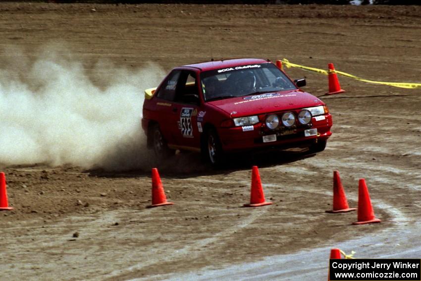 Jeff Hayford / Heidi Hayford Ford Escort GT on SS8, Speedway Shennanigans.